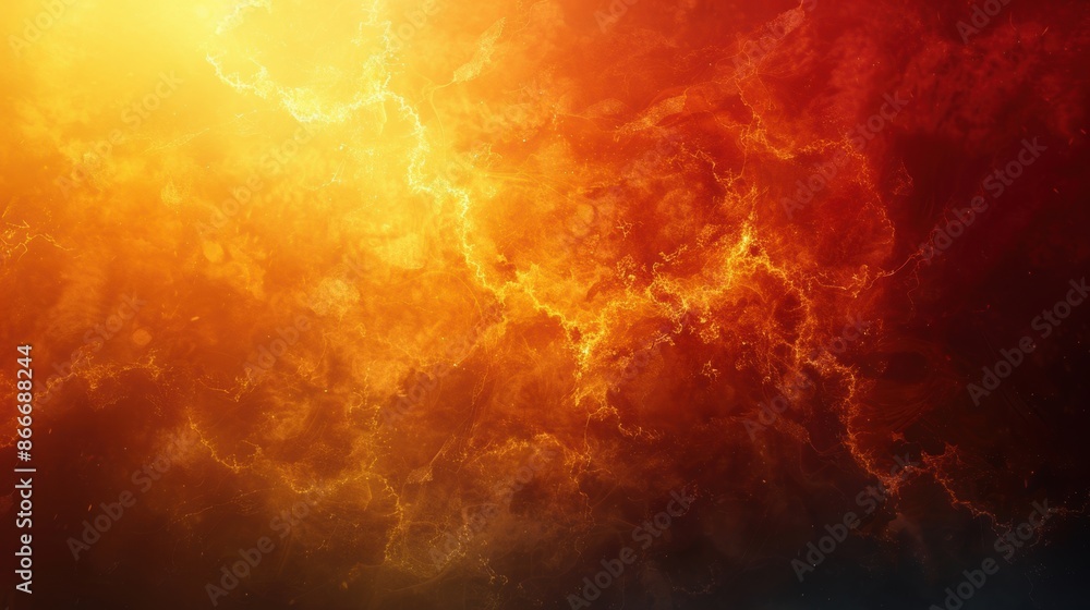 Aufkleber a background with a gradient from light to dark, with the lightest point being a blank orange space.