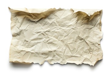 Paper textures for design work  isolated on white background.