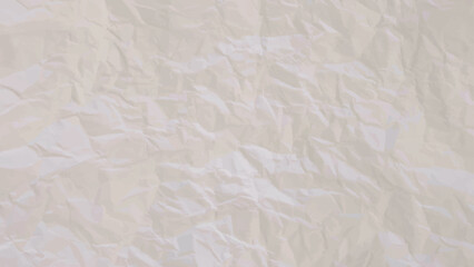 White crumpled paper background.