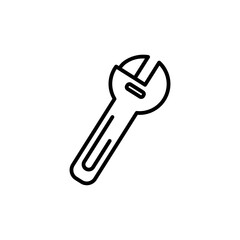 wrench line icon
