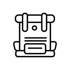 Fototapeta premium Vacation icon travel bag symbol