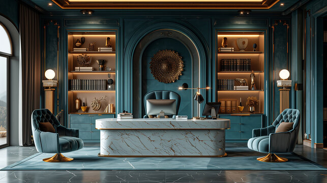 Interior of luxurious boss office