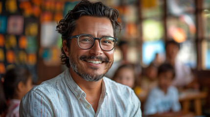 Obraz premium portrait of a teacher in school