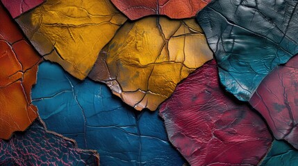 Colorful leather texture as a design background