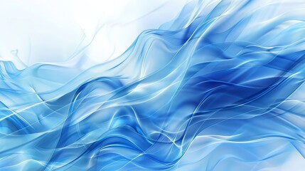 Abstract blue technological background with dynamic digital waves.