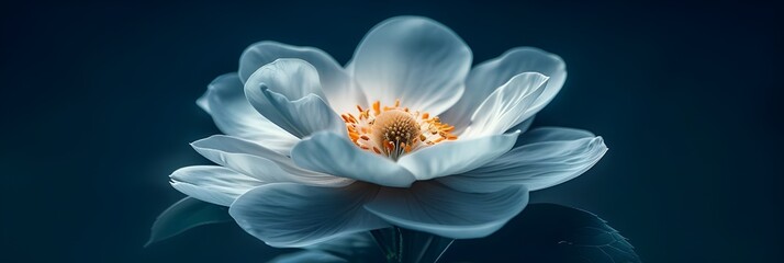 Close-Up Photograph Of A Beautiful White Flower