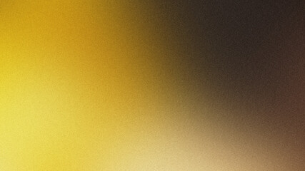 Yellow and black gradient abstract background with grainy texture blending into white
