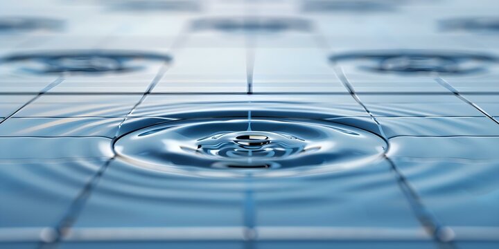 Detailed blueprint for urban rainwater harvesting system promoting water conservation and sustainability. Concept Urban Rainwater Harvesting, Water Conservation, Sustainability Practices