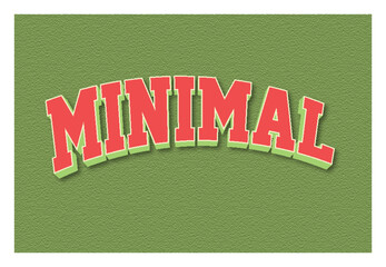 Minimal typography premium editable text effect