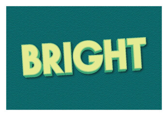 Bright typography premium editable text effect
