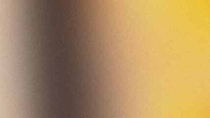 Fototapeta premium Abstract grainy texture gradient background fading from brown to yellow