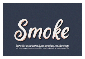 Somke typography premium editable text effect