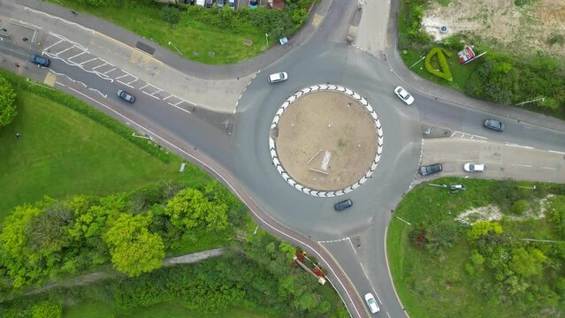 Aerial View of Strood Town of Rochester, Kent, England United Kingdom. April 20th, 2024