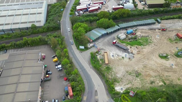 Aerial View of Strood Town of Rochester, Kent, England United Kingdom. April 20th, 2024