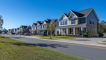 Modern Suburban Homes in North Carolina, Spacious Lots with Multiple Garages, Embodying Neighborhood Unity