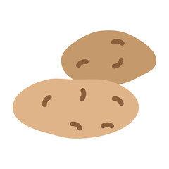 Potato Vector Flat Icon Design