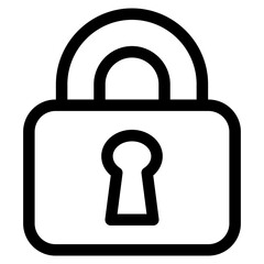 Lock Icon Element For Design