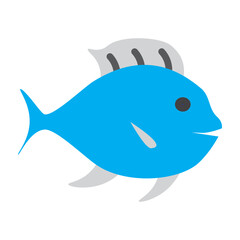 Fish Vector Flat Icon Design