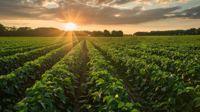 Landscape of Soybean Fields