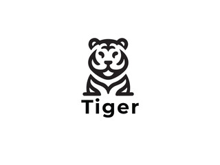 Tiger logo icon on a white background.