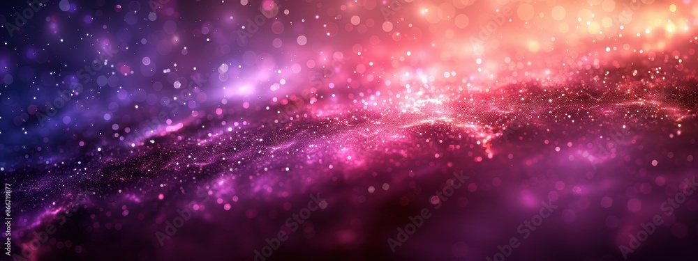 Poster a background with a gradient from light to dark, with the lightest point being a blank purple space.