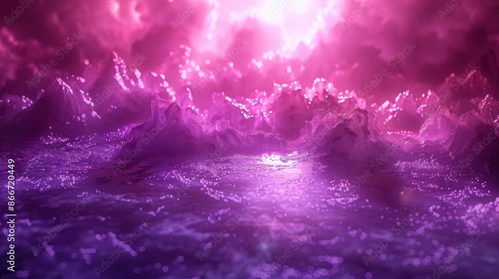 Aufkleber a background with a gradient from light to dark, with the lightest point being a blank purple space.