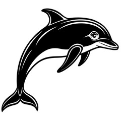 Fototapeta premium dolphin isolated on white