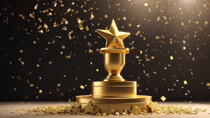 golden christmas star