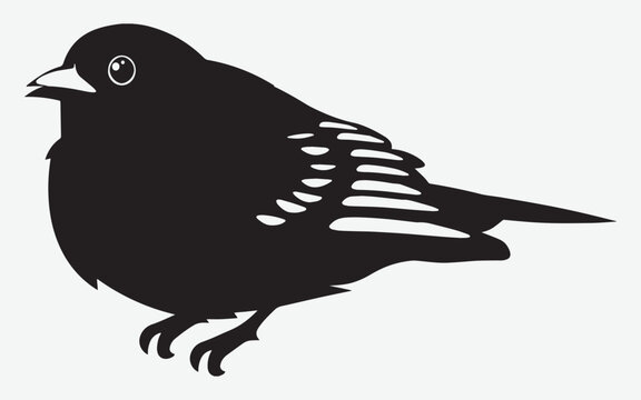 recommend clip art: Bird Watching Vector Silhouette