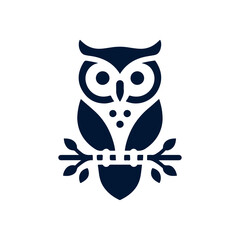 vector Owl silhouette design illustration template