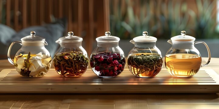 Discover visually captivating exotic tea infusions through an immersive digital brewing experience. Concept Exotic Tea Infusions, Digital Brewing, Visual Experience, Senses Stimulated