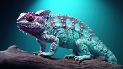 Fototapeta premium iguana on a tree