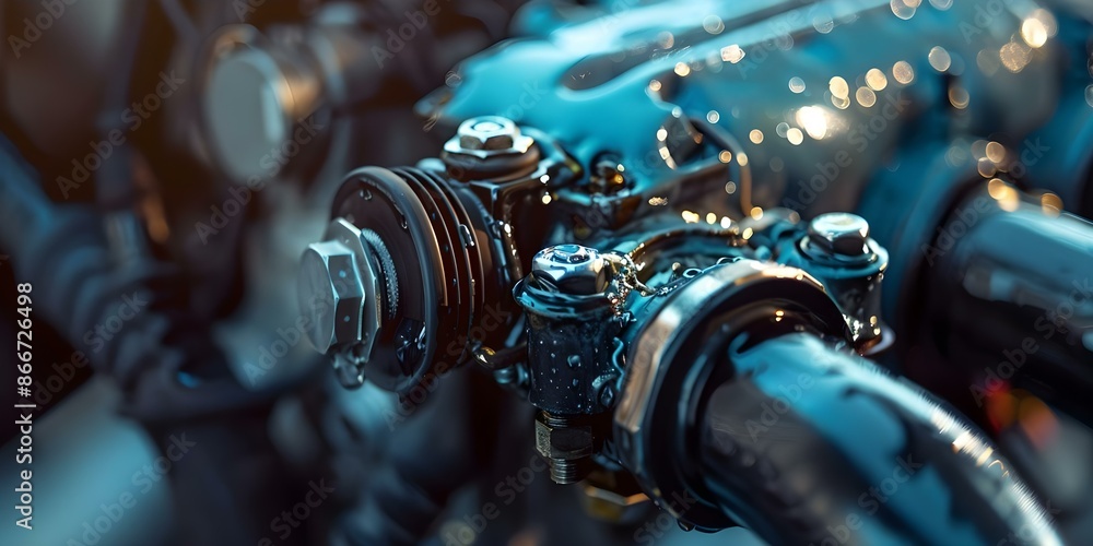 Poster the function of an automotive radiator part is to circulate water for engine cooling and prevent ove