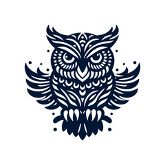 vector Owl silhouette design illustration template