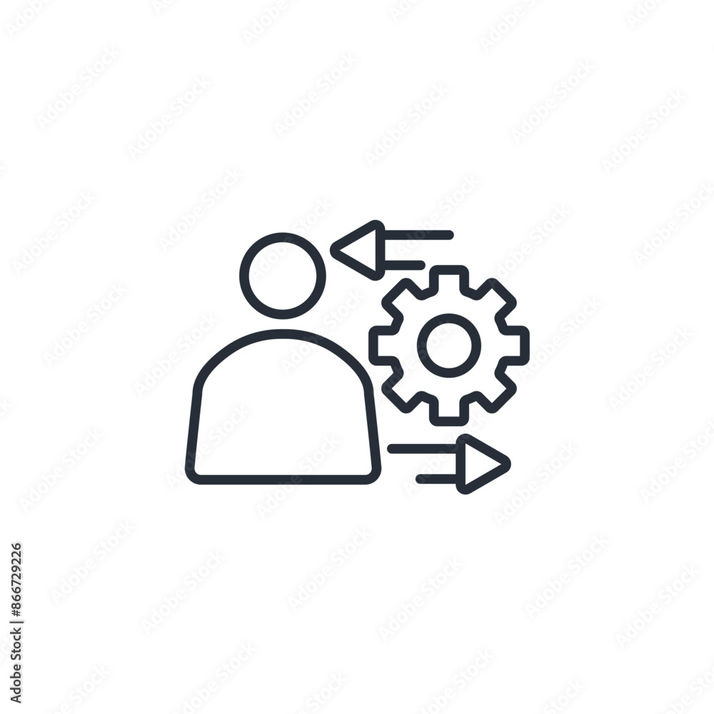 Poster capability icon. vector.editable stroke.linear style sign for use web design,logo.symbol illustratio