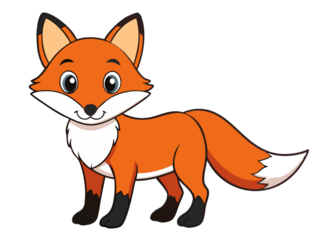 red fox cartoon