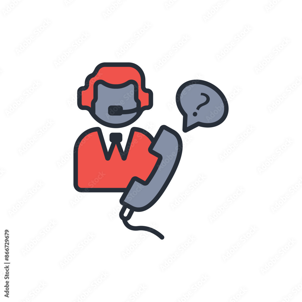 Poster service icon. vector.editable stroke.linear style sign for use web design,logo.symbol illustration.