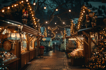 Obraz premium Weihnachtsmarkt