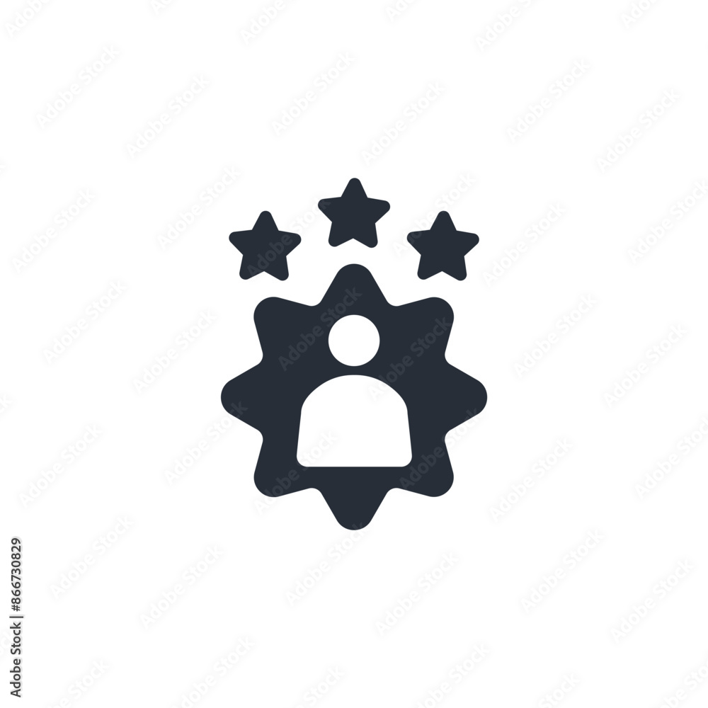 Poster experts icon. vector.editable stroke.linear style sign for use web design,logo.symbol illustration.