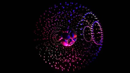 16 seconds of DJ visualizer globes rotating in black background hd video 1920 1080 animation
design, animated