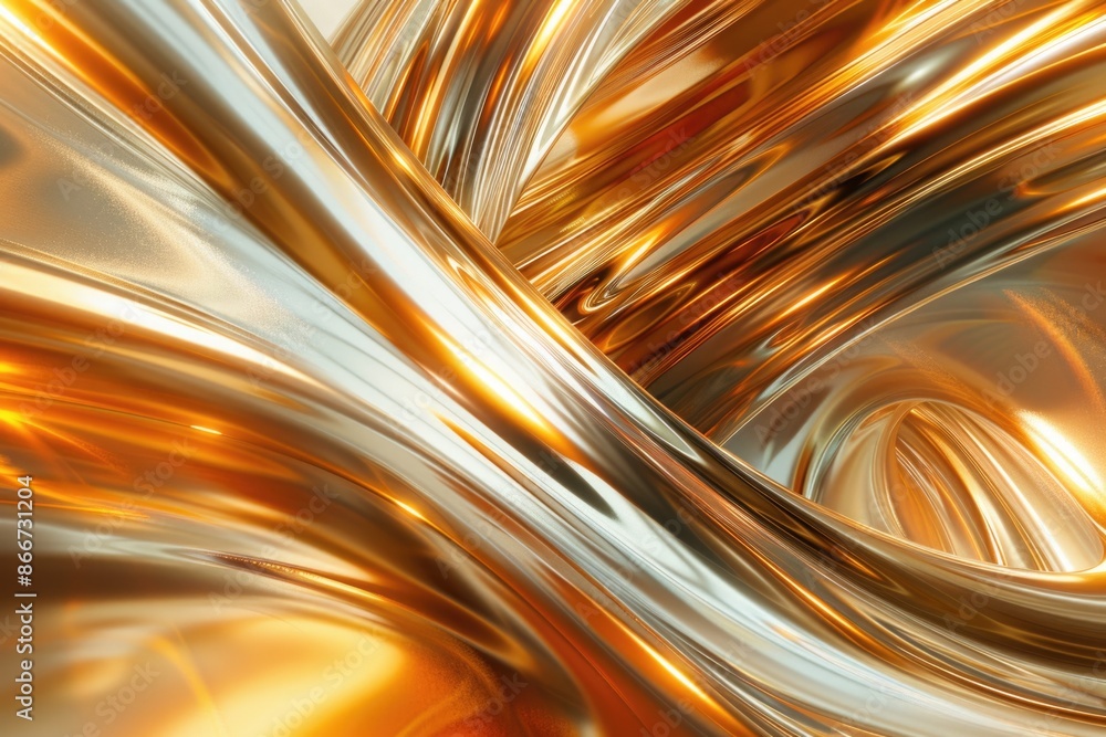Aufkleber a close-up view of a shiny surface with reflective details