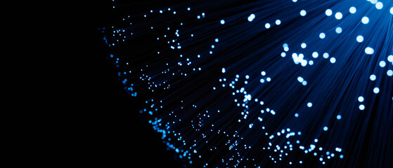 High speed internet connection, fiber optics