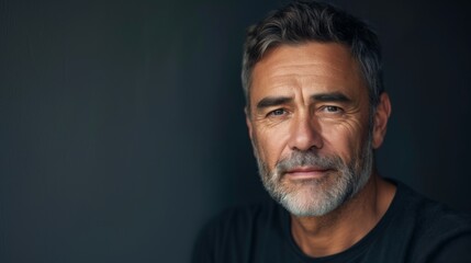 Mature man with a confident and thoughtful expression