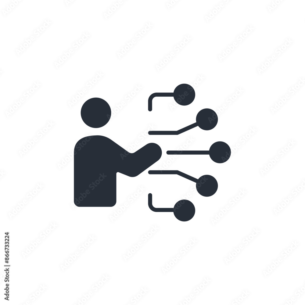 Poster skill icon. vector.editable stroke.linear style sign for use web design,logo.symbol illustration.