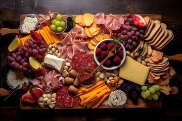 Delicious 8K image of a colorful and savory Mediterranean mezze dish with stuffed grape leaves, olives, pita bread, falafel, and hummus.