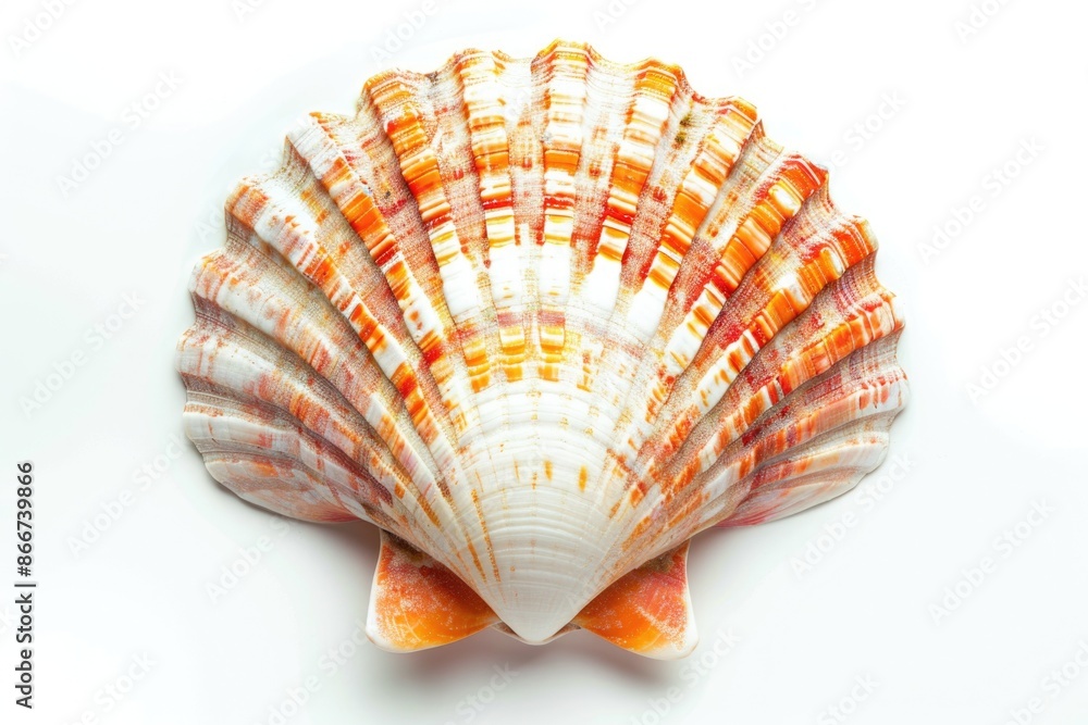 Poster Close-up of a shell on a white surface