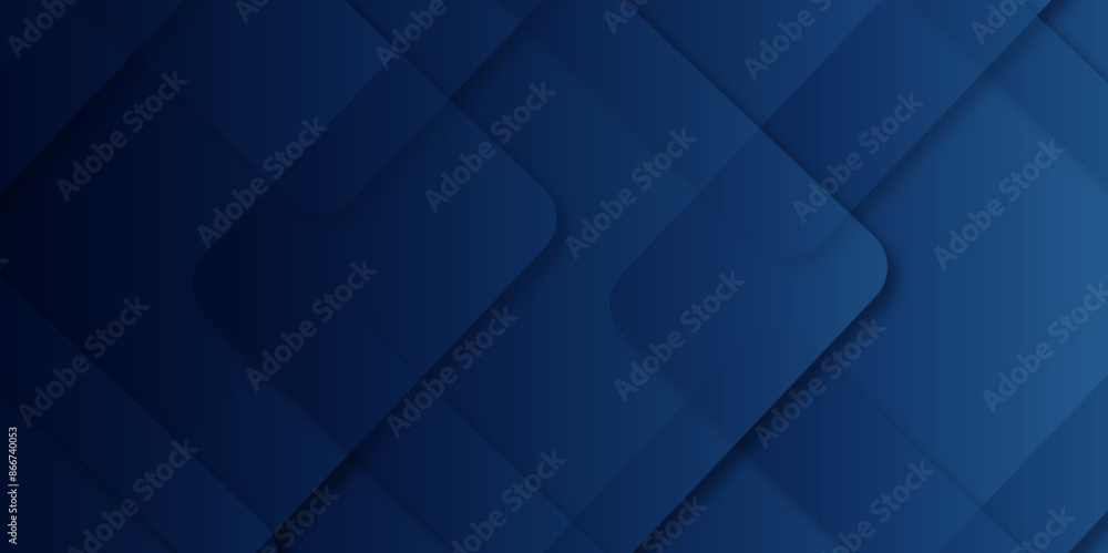 Poster abstract modern dark blue pattern geometric luxury gradient line background random square shape desi