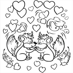 Cute Animal coloring book With kdp