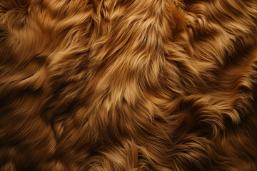 Naklejka premium Fluffy animal fur surface texture using abstract background wallpaper design.