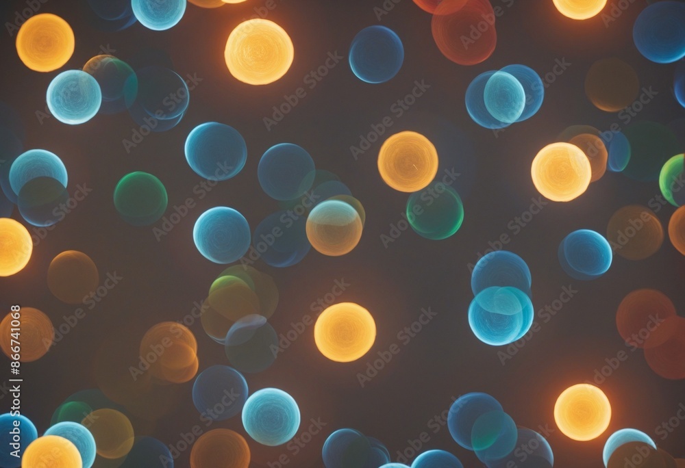 Poster colorful bokeh photo background with shiny elements